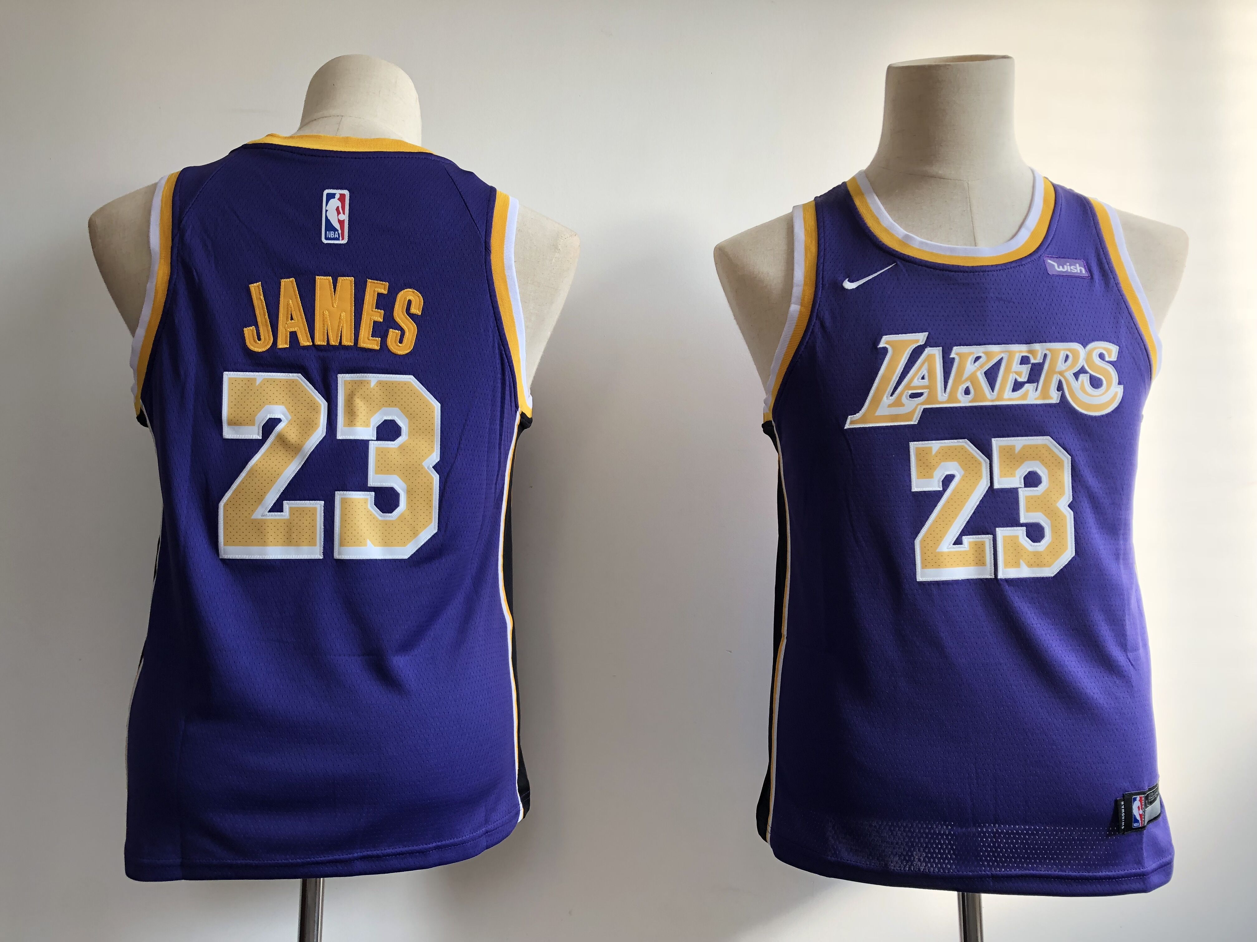 Youth Los Angeles Lakers #23 James purple Nike NBA Jerseys->houston astros->MLB Jersey
